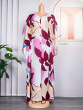 Zjkrl African Dashiki Print Long Dresses For Women Plus Size Boubou 2023 Spring New Maxi Robe Turkey Nigerian Party Outfits Abayas