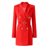 Zjkrl S-xxxl Spring And Autumn High Quality New Products Slim Slim Belt Multicolor Simple Workwear Women Suit Dress Clothes Blazers