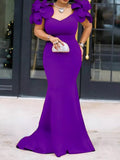 Zjkrl - Christmas Dress Women Party Long Maxi Mermaid Evening Celebrate Occasion Female High Waist Night Out Wedding Guest Gowns