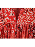 Zjkrl Boho Strap Print Dress Woman 2023 Summer Beach Vacation New Sexy Deep V Neck High Waist Backless Mini Dress Female