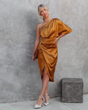 Zjkrl dress evening dress European and American women's sexy unilateral sleeve irregular skirt dress evening dress women ins hot