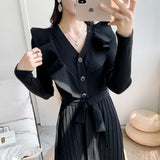 Winter Party Dresses For Women Midi Crochet Sweater Dress Woman Red Autumn Winter Long Sleeve Knit Dresses Ladies Knitted Purple Party Gala Sexy Loose New