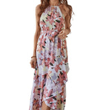 New In Spring and Summer 2023 Slip Dress Casual Vacation Fashion Print Dress for Women  Beach Long Sexy Summer Dress Dresses