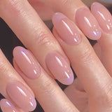 Zjkrl - 24PCS/box Mid-length  stiletto nail tips Gradients wear full cover paragraph fashion Manicure patch false fingernails for girls