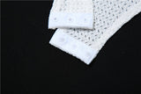 Zjkrl Sexy Hollow Out Mini Dress Women Fashion Strap Ruched Bodycon Beach Dresses 2023 Summer White See Through Night Club Outfits