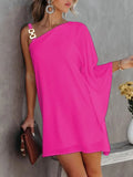 Zjkrl 2023 Summer Dresses Fashion Womens Print Sexy Slant Neck Off Shoulder Mini Boho Loose Dress For Women Streetwear Female Clothing