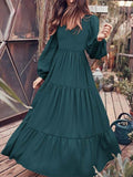 Summer New Ladies Fashion Dress Temperament Simple and Elegant Long Skirt Party Dating Office Long Skirt Solid Color