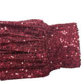 New Women Elegant V-neck Mermaid Evening Dress Floor Length Formal Prom Party Gown Sequins Long Sleeve Galadress Vestidos