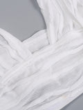 Zjkrl Summer Beach Sexy Skirts Set Women Y2K Jacquard Knitted 2 Piece Sets Tank Tops And Split Mini Dress Vacation
