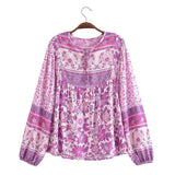 Zjkrl - 2023 Two Pieces Dress Sets Flower Shirt and Skirts Boho Matching Sets Fashion Mujer Maxi Dress Printing Ensemble Femme 2 Pièces