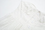 New Women White Strapless Lace Dress Sweet Ladies Sexy Mini Party Robe