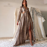 Zjkrl Sexy V-Neck Backless Hollow Out Dress 2023 Summer Women Lantern Sleeve Club Party Long Maxi Dresses Tunic Beach Cover Up A916