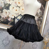 Lolita Black Dress Goth Aesthetic Puff Sleeve High Waist Vintage Bandage Lace Trim Party Gothic Clothes Summer Dress Woman 2022