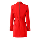 Zjkrl S-xxxl Spring And Autumn High Quality New Products Slim Slim Belt Multicolor Simple Workwear Women Suit Dress Clothes Blazers