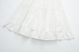 New Women White Strapless Lace Dress Sweet Ladies Sexy Mini Party Robe