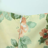 Summer Women Vintage Floral Print Big Swing Long Dress Puff Sleeve Female Sexy Off Shoulder Holiday Party Boho Dresses
