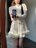 Zjkrl - 2023 Spring French Elegant White Mini Dress Women Causal Vintage Even Party Dress Office Lady One Piece Dress Korean Style