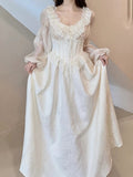 Zjkrl - Fairy Pure Color Midi Dress Women Long Sleeve French Elegant Dress Beach Party Korean Fashion Dress Casual Design Summer 2023