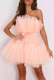 Zjkrl - Black Sexy Elegant Solid Patchwork Strapless Princess Dresses