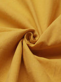 Zjkrl - Simple Solid Color U-Neck Pleated Short Sleeves Maxi Dress
