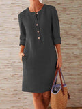 Zjkrl Shift Crew Neck Cotton Skirts