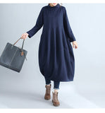 Fashion Plus Size Long Sleeve Hoodie Fall Dresses
