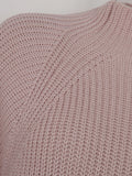 Zjkrl - Simple Casual Loose Solid Color High-Neck Long Sleeves Sweater Dress