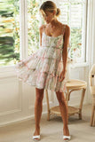 Zjkrl - Fashion Lovely Print Sling Chiffon Dress