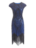 Women‘s Halloween Dress Party Dress Fringe Dress Sequin Dress Midi Dress Silver Black White Sleeveless Floral Sequins Summer Spring Fall Crew Neck Party Party Summer Dress 2023 XS S M L XL XXL