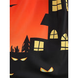 Women‘s Halloween Dress Retro 1950s Vintage Dress Midi Dress Holiday With Belt Bow Graphic Crew Neck Long Sleeve Regular Fit Spring Fall 2023 Pink Red S M L XL