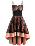 Women‘s Halloween Dress Party Dress Corset Dress Lace Dress Midi Dress Black White Wine Sleeveless Floral Lace Spring Fall Winter Cold Shoulder Party Party 2023 S M L XL XXL